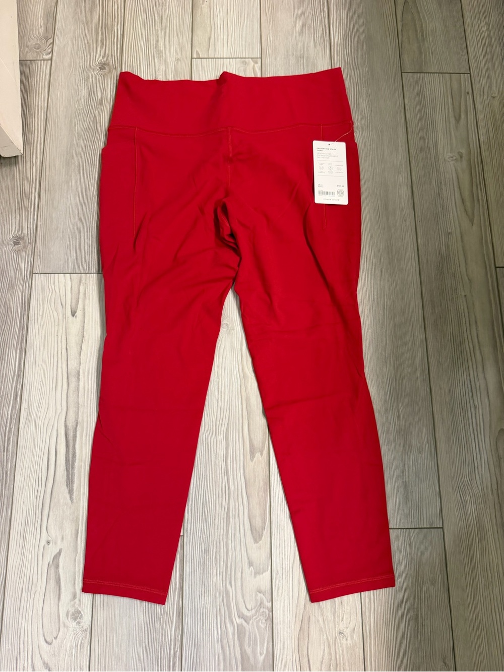 Athleta women’s High-Waist Red Active Leggings. Size XL. Brand new